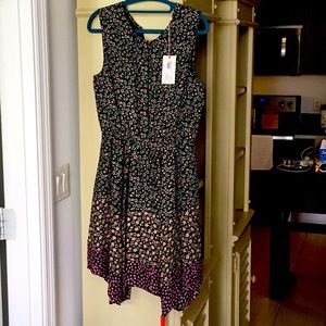 JOHNNY WAS beautiful multicolored silk dress